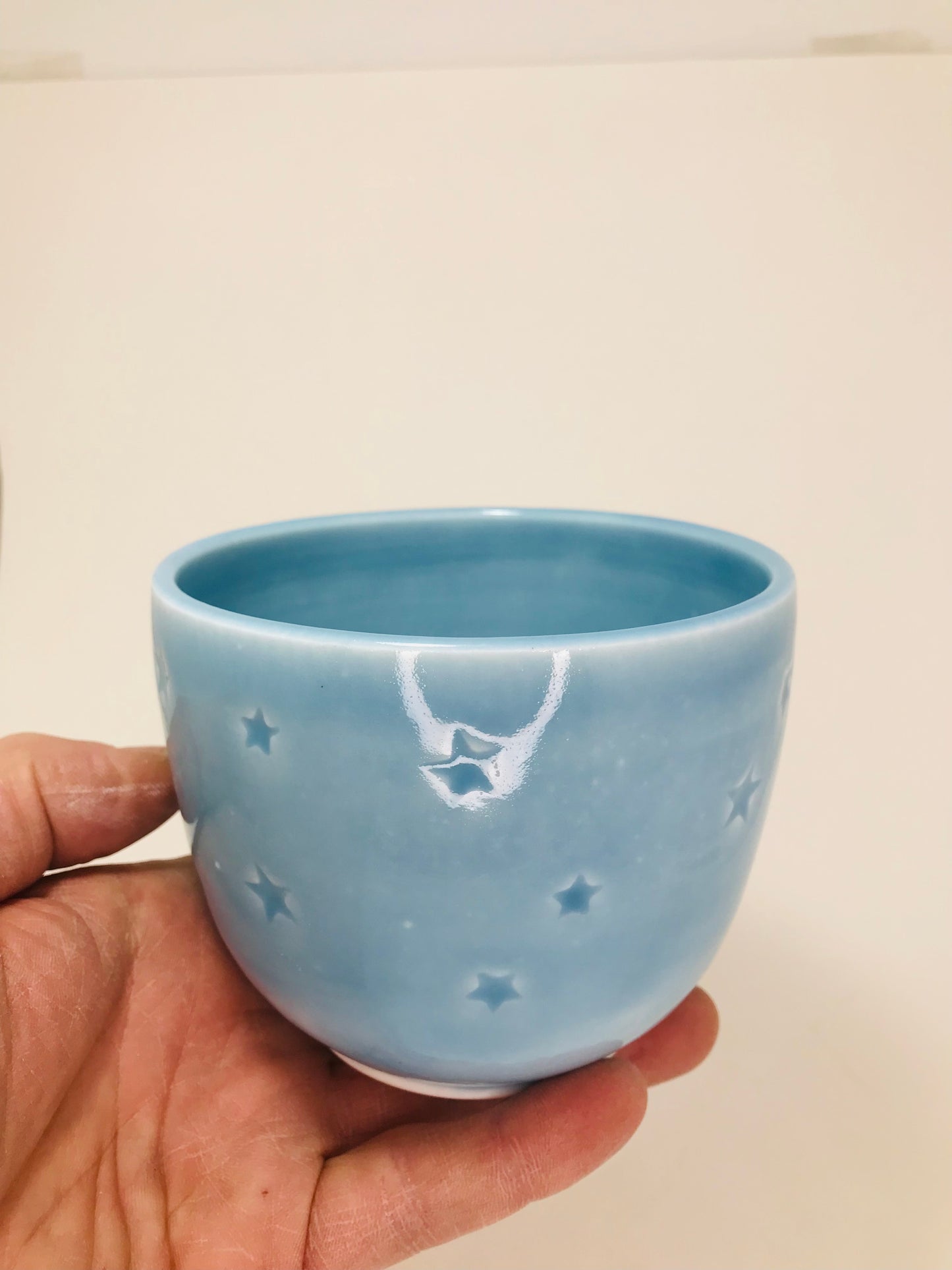 Small translucent porcelain star bowl #150