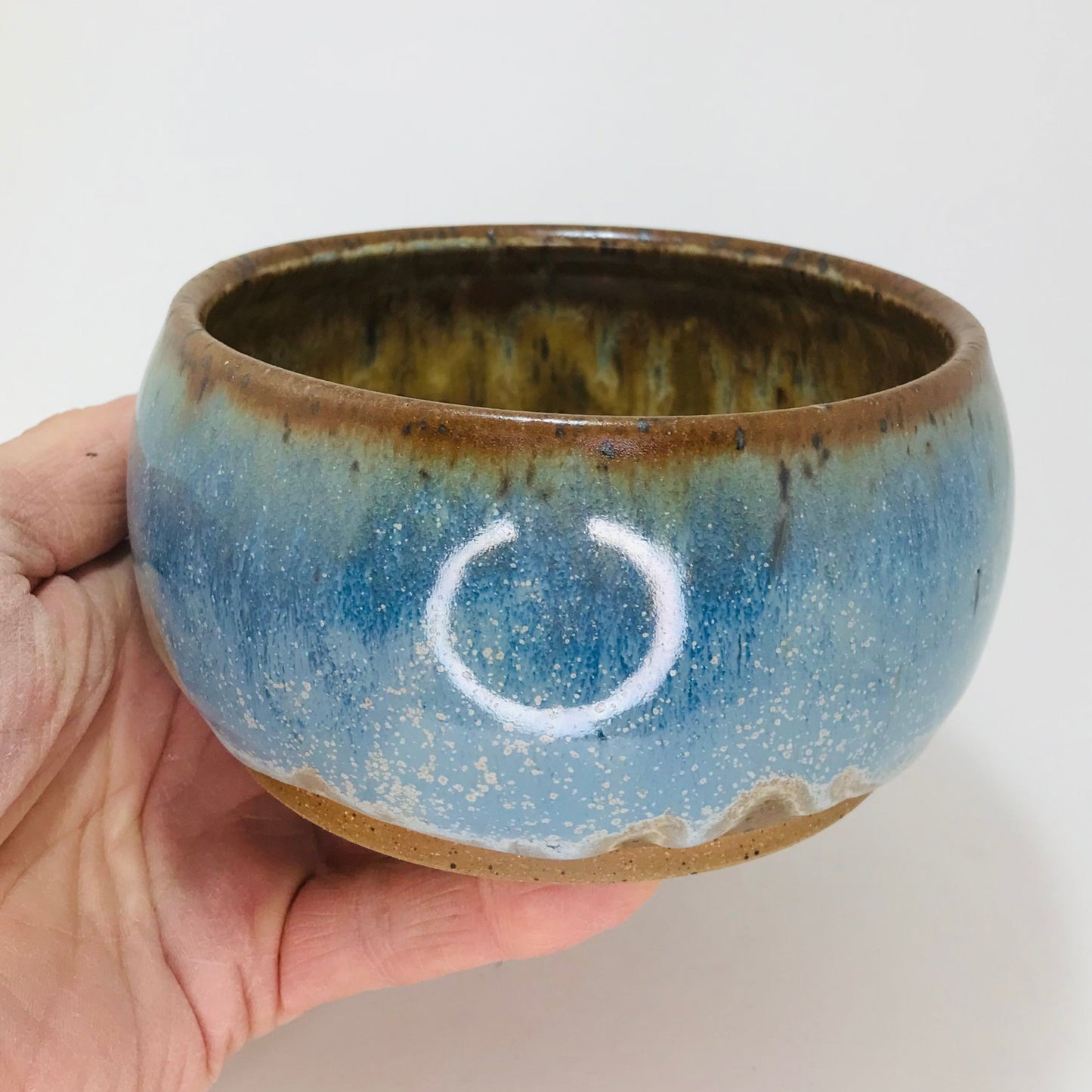 Ice Blue Dog Dish #47