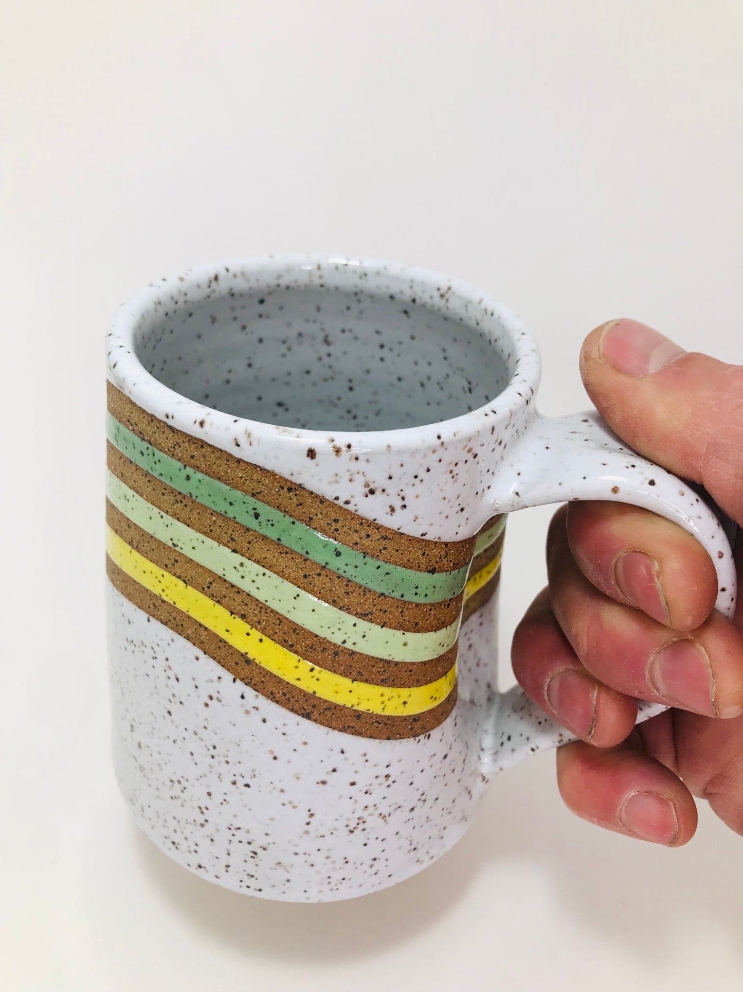 Large colored lines mug #98