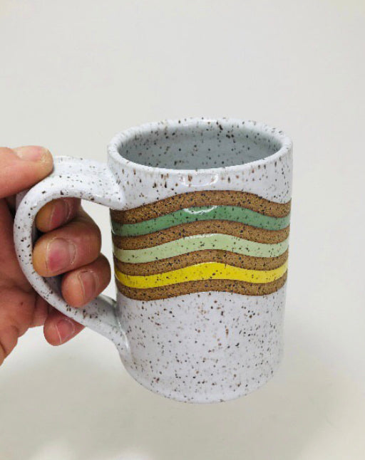 Large colored lines mug #94
