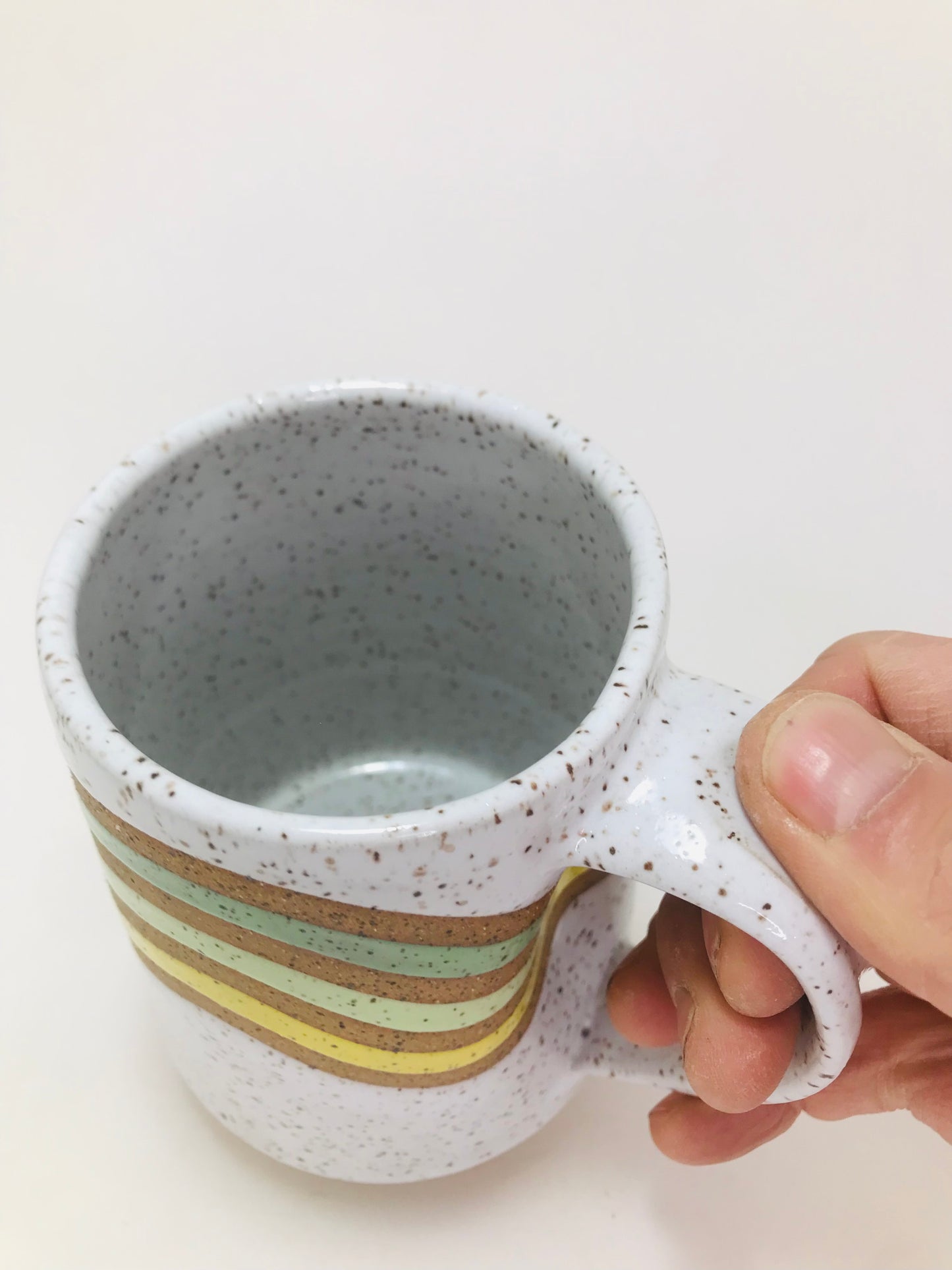Large colored lines mug #95