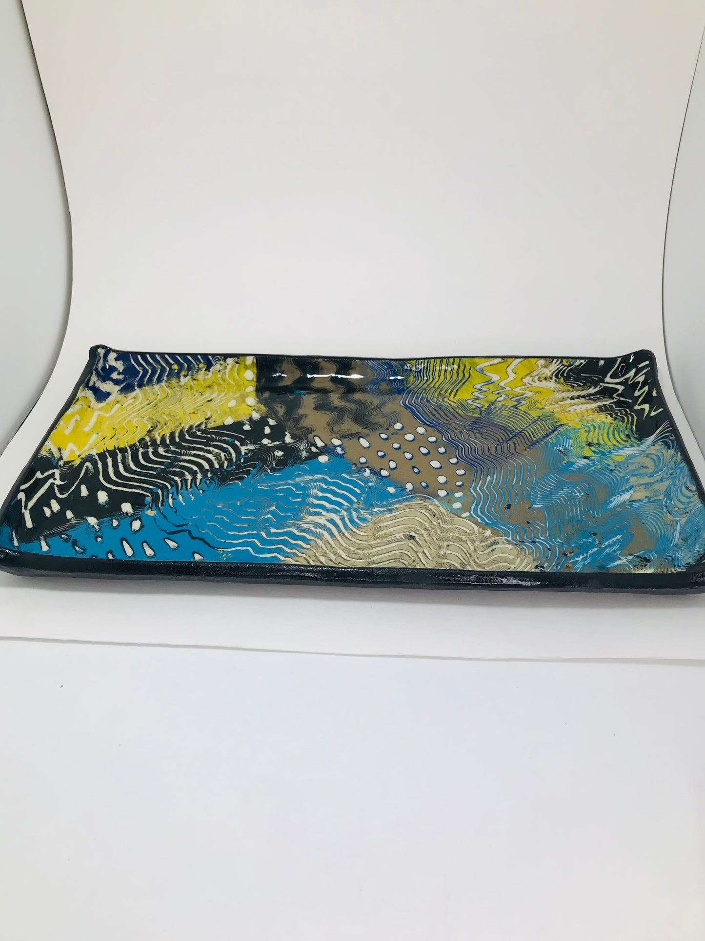 Large Multi Colored Tray #153