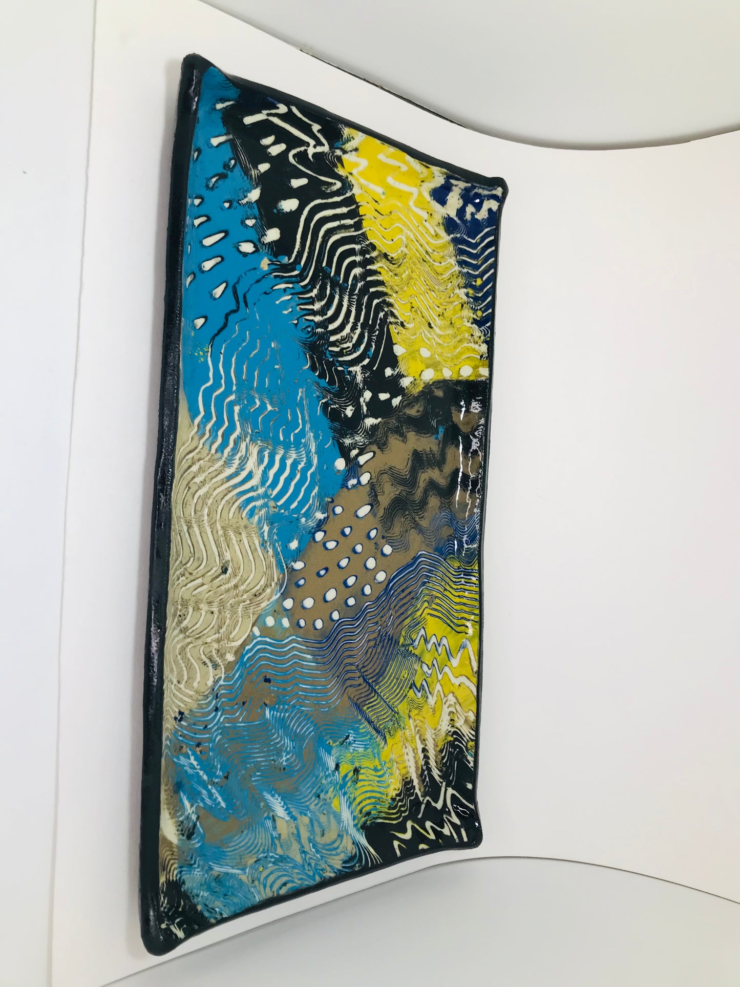 Large Multi Colored Tray #153