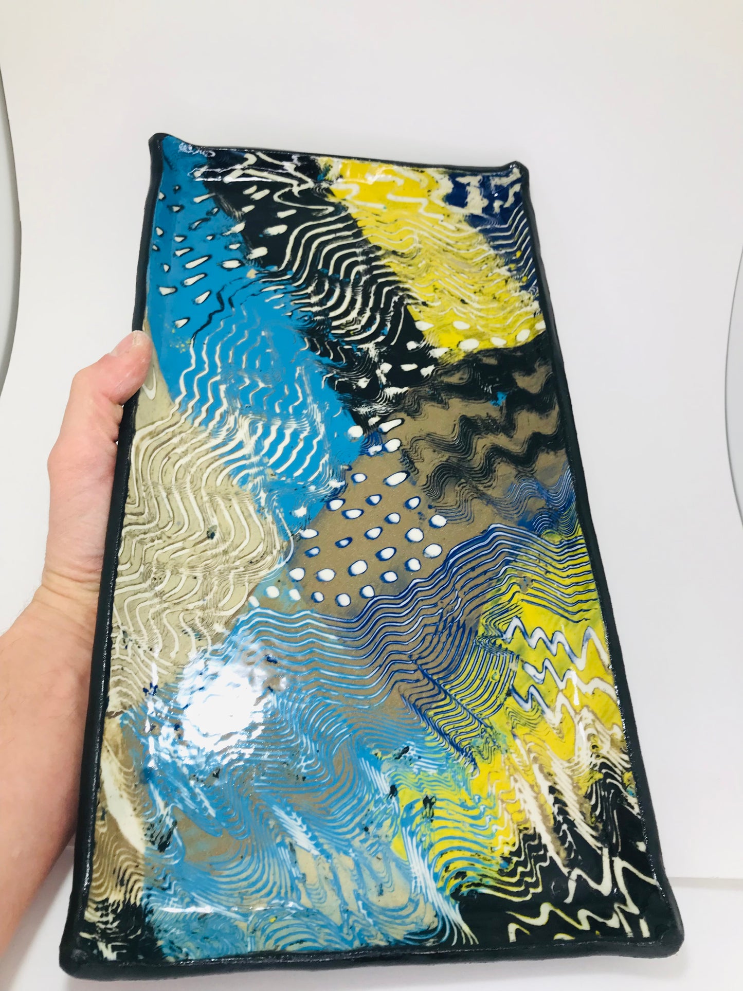 Large Multi Colored Tray #153
