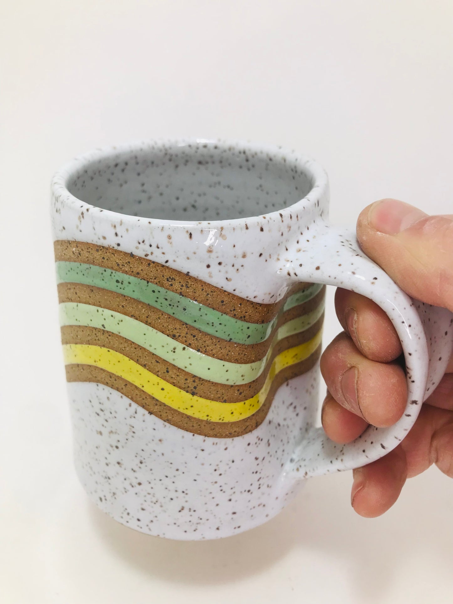 Large colored lines mug #95