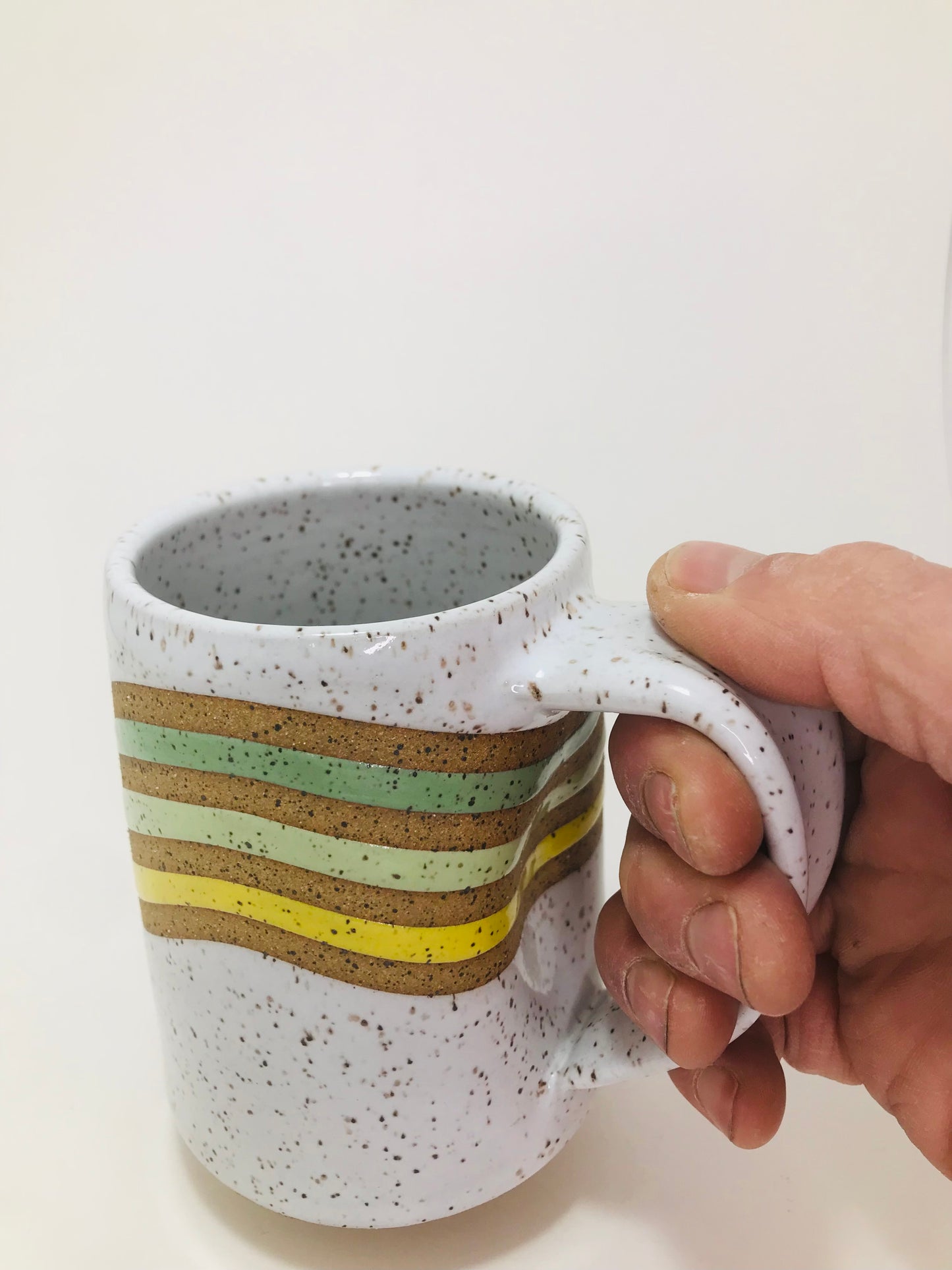 Large colored lines mug #94