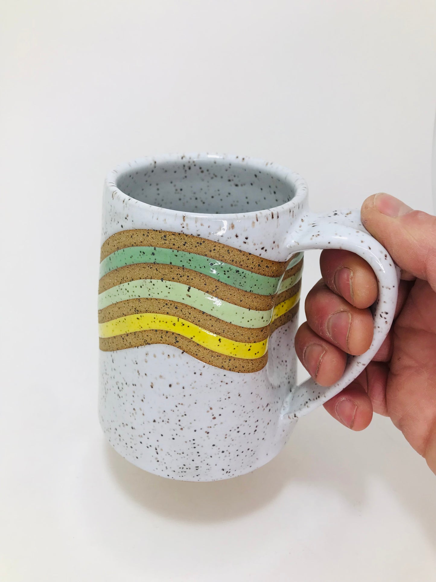 Large colored lines mug #96