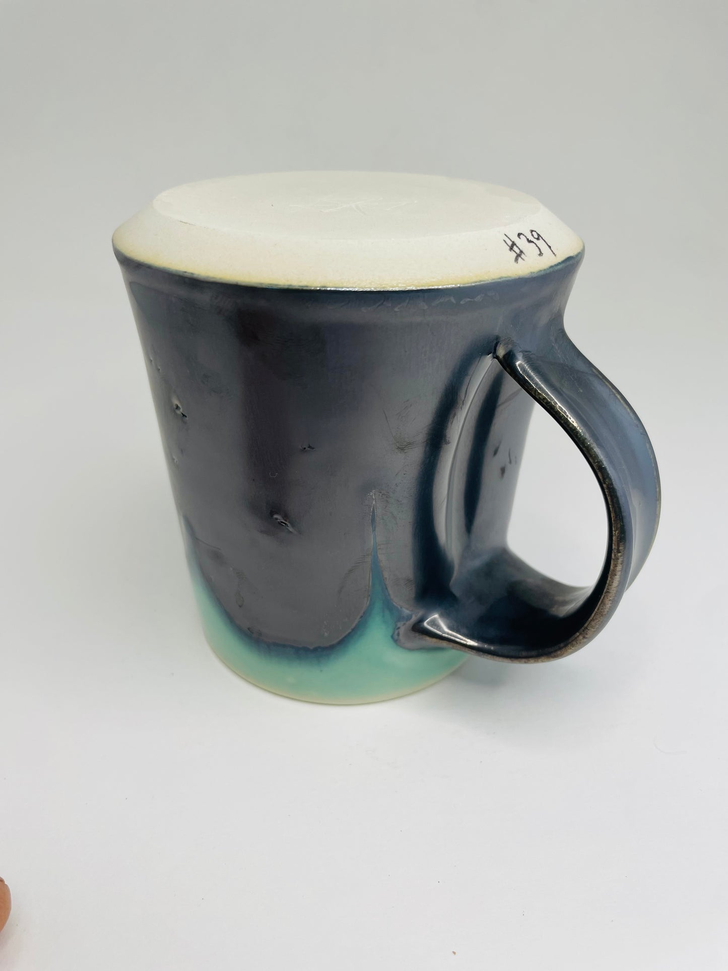 Water Over Metal Mug