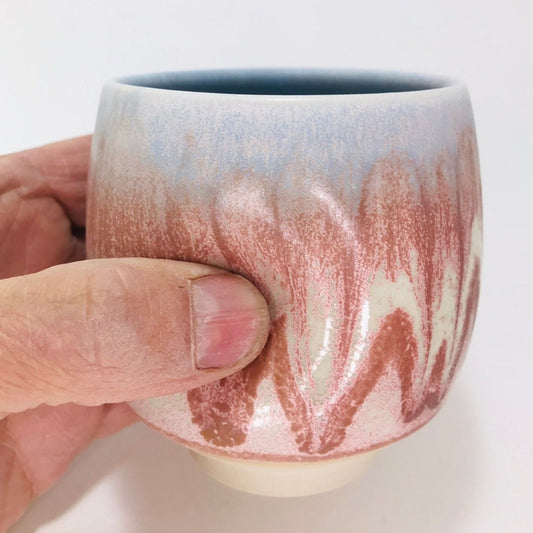 Pink/Blue Thumb Cup #33