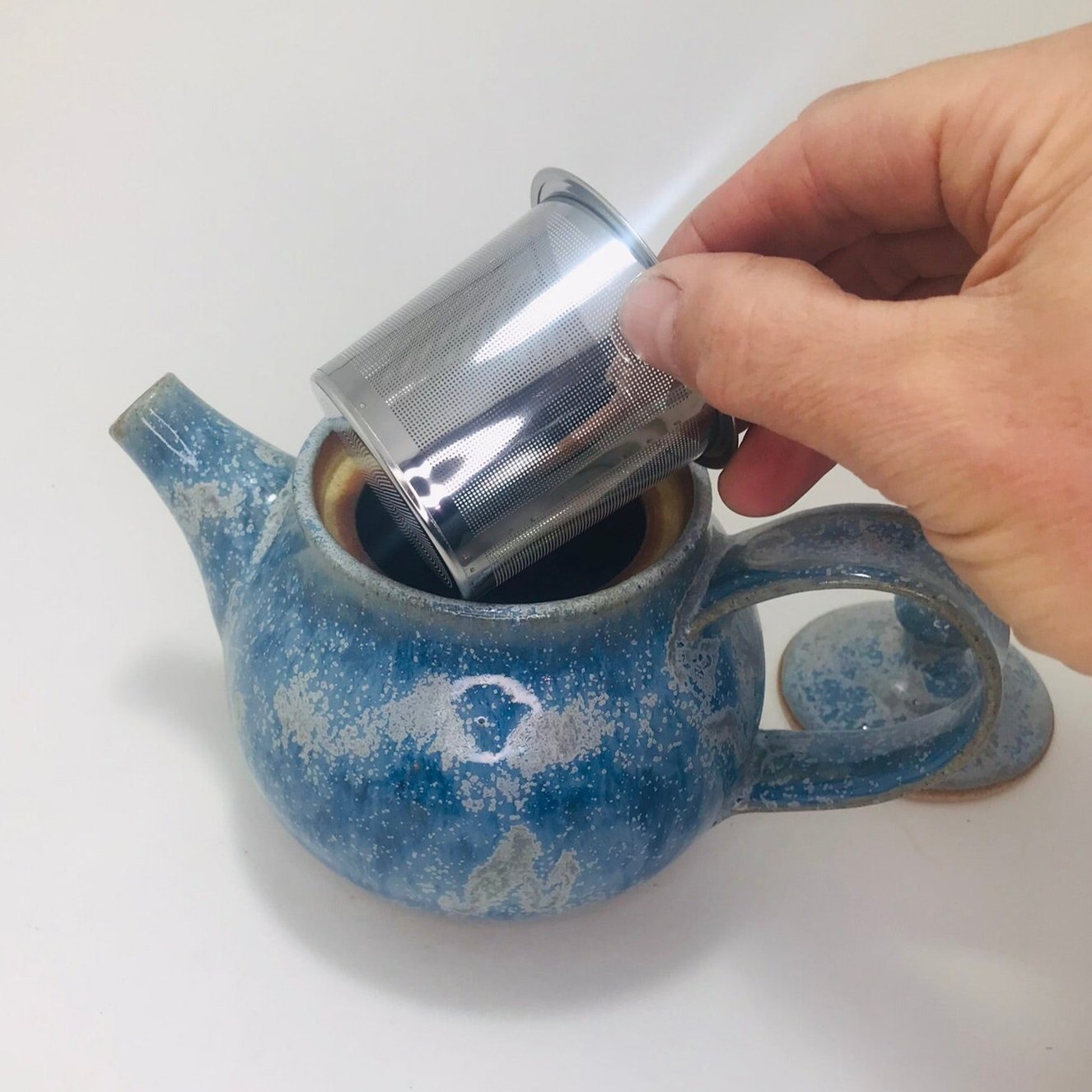 Ice Blue Tea Pot #65