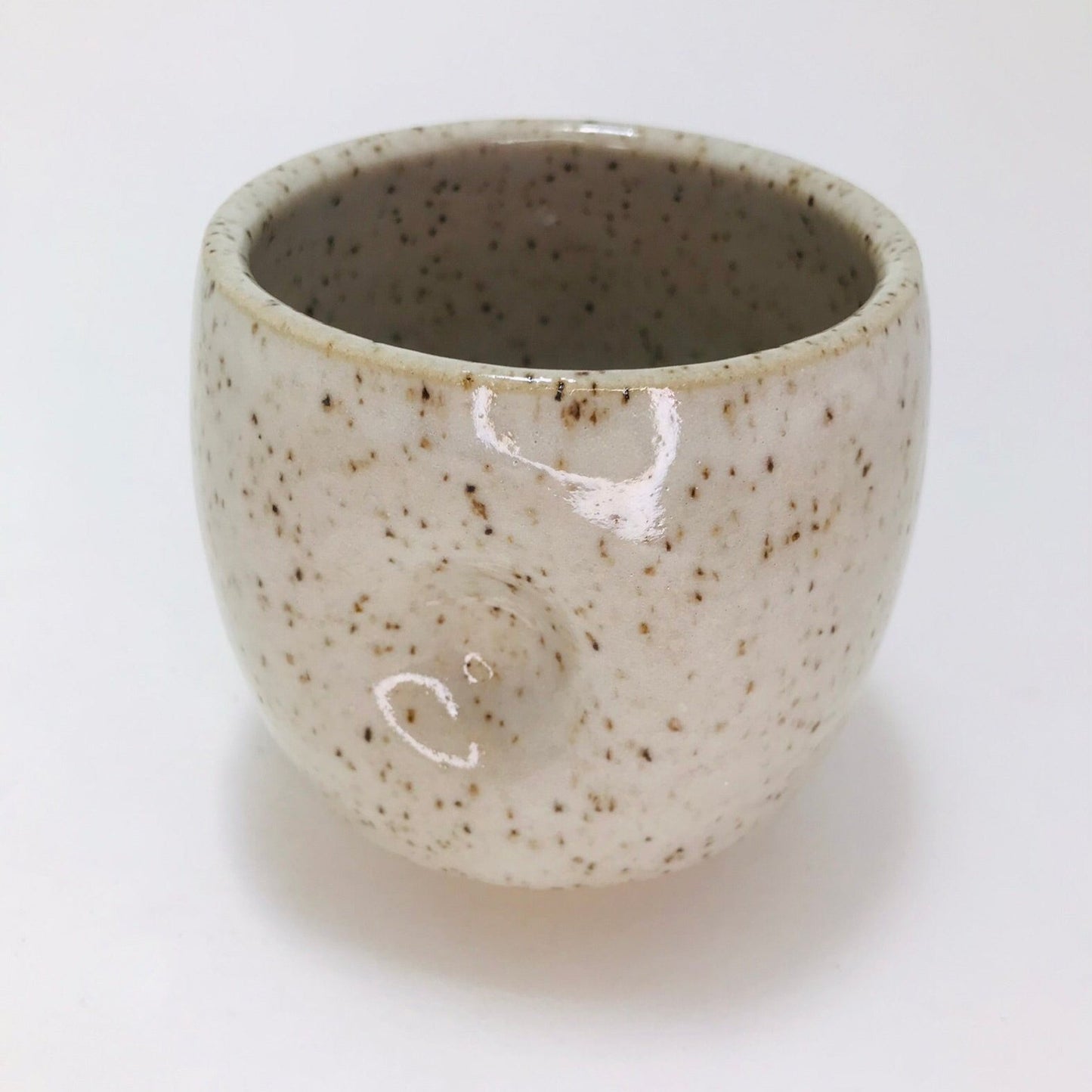 White/Speckled Thumb Cup #31