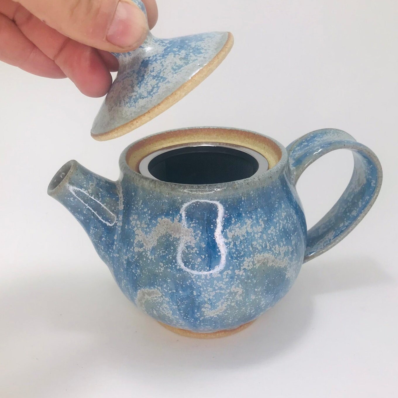 Ice Blue Tea Pot #67