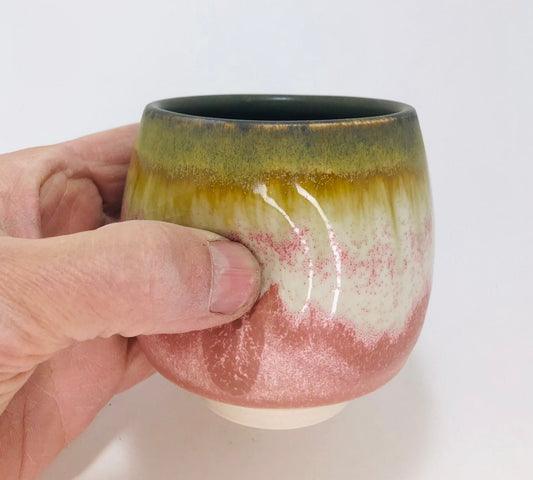 Pink/Chicory Thumb Cup #29