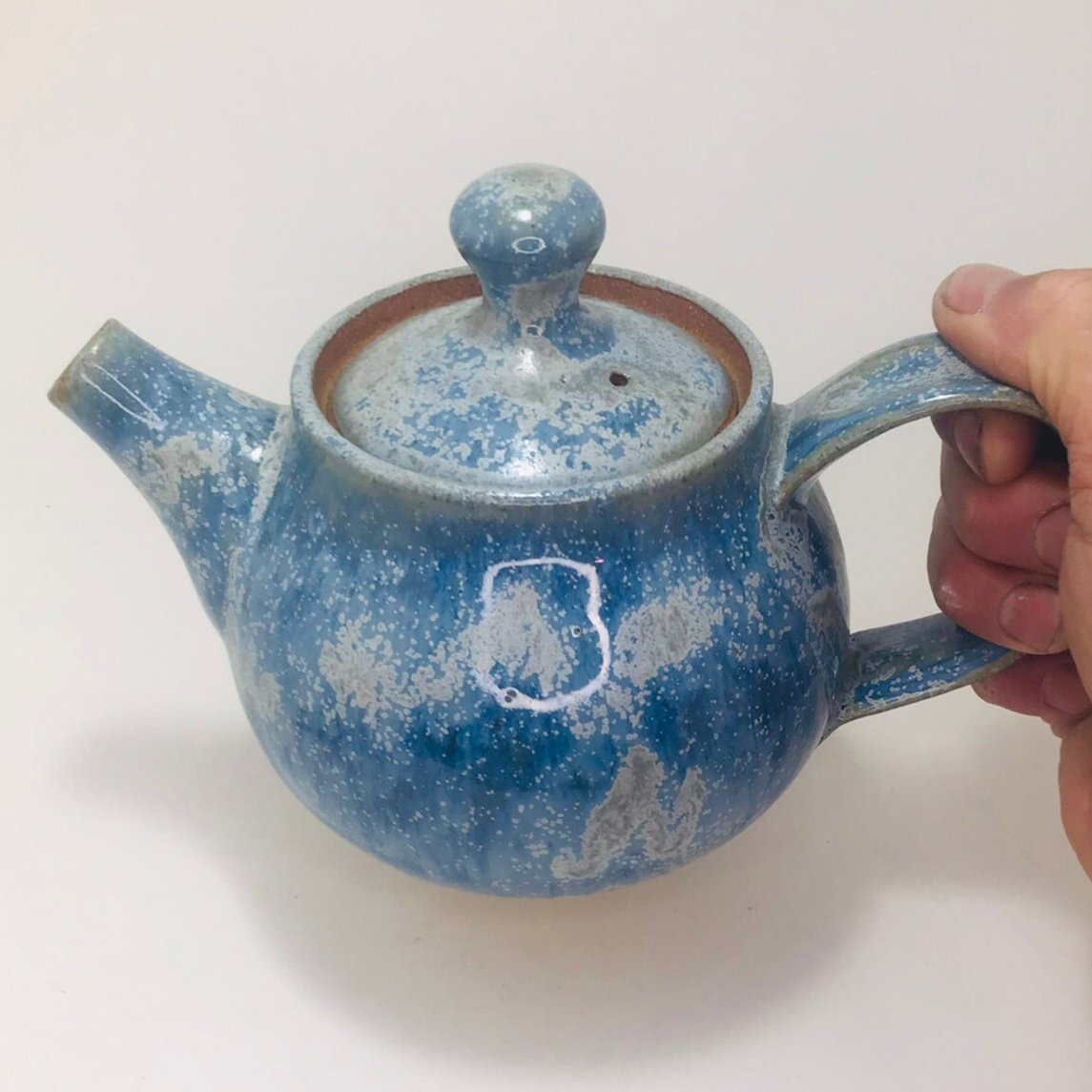 Ice Blue Tea Pot #65