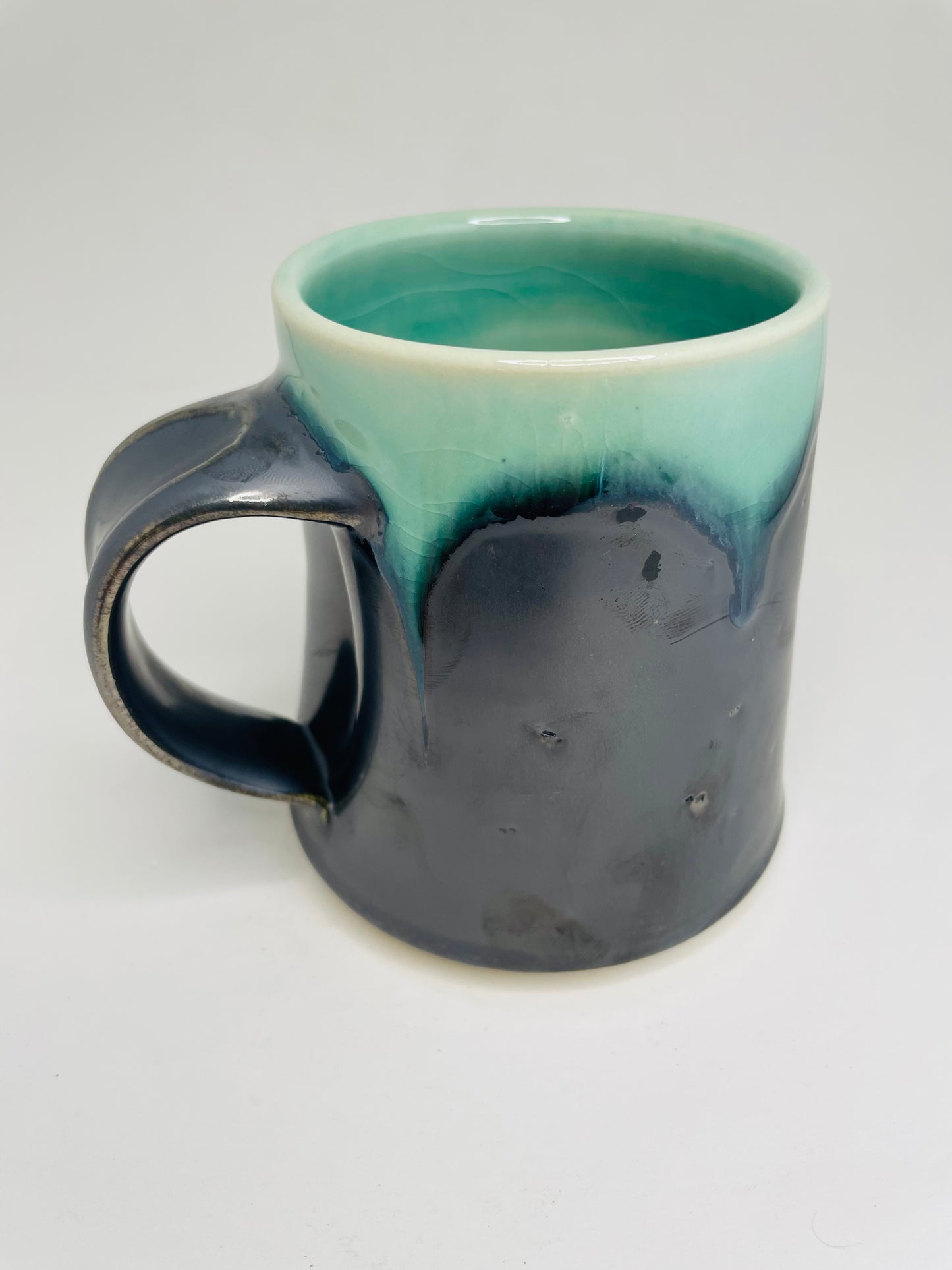 Water Over Metal Mug