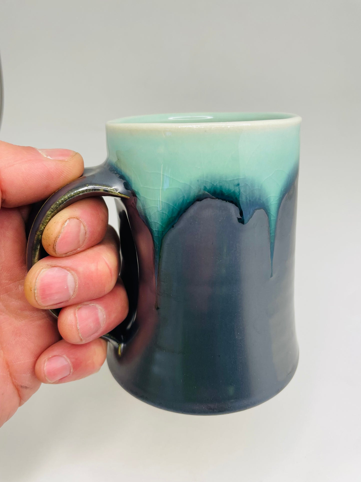 Water Over Metal Mug