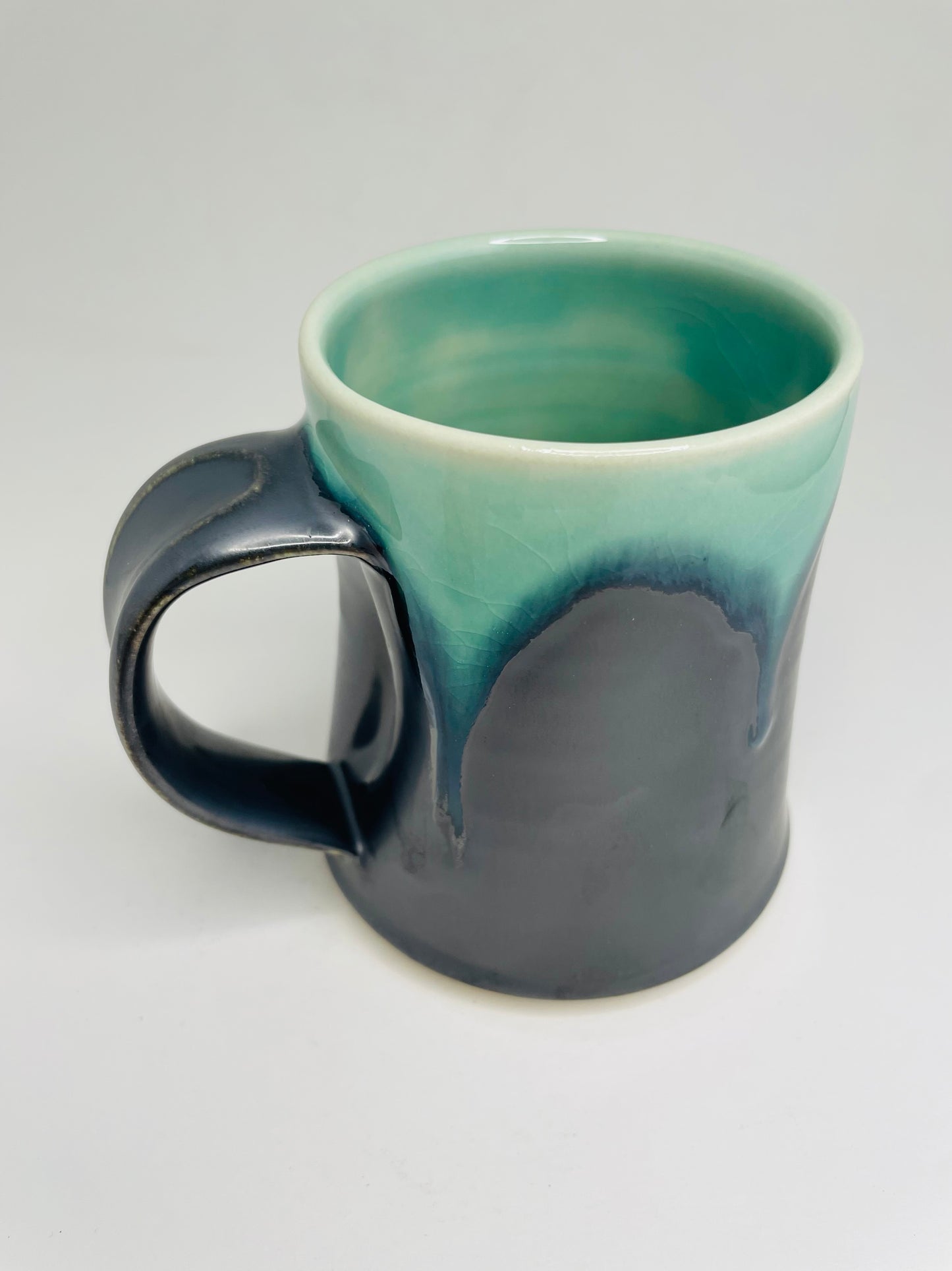 Water Over Metal Mug