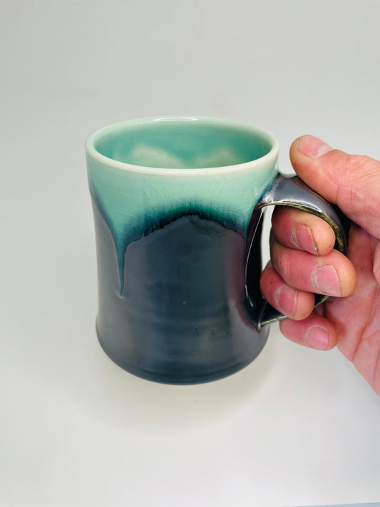 Water Over Metal Mug
